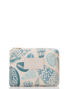 ALOHA Collection Shoreline Tide on Sandstone Shells Small Pouch New NWT